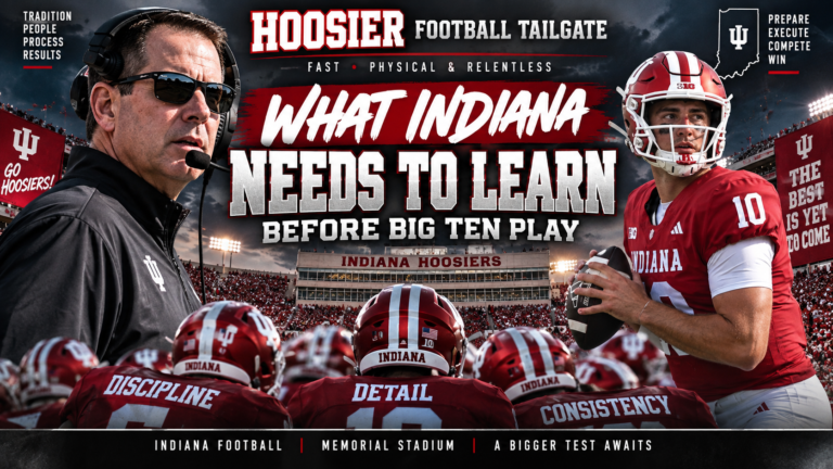 What Indiana Needs to Learn Before Big Ten Play — Hoosier Tailgate featured graphic