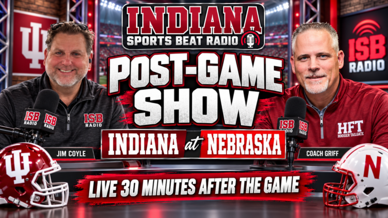Jim Coyle and Coach Griff with the Nebraska Post Game Show