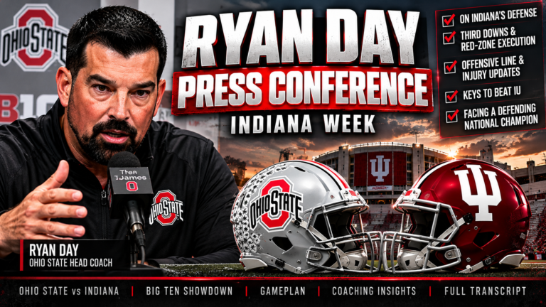 Ryan Day holds Weekly Press Conference