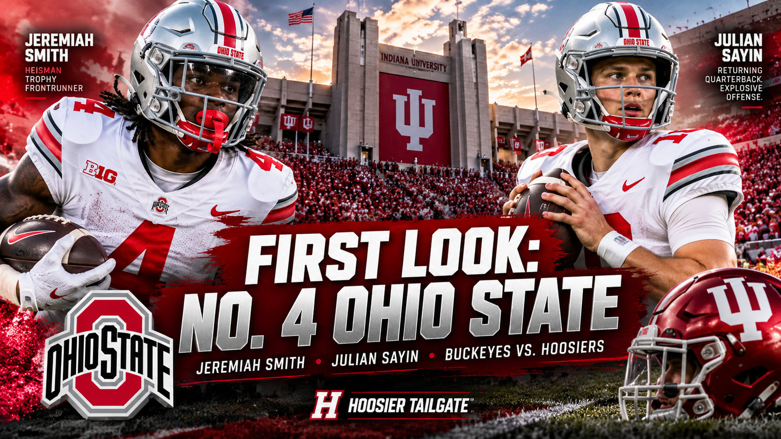 First Look: No. 4 Ohio State Brings Heisman Contender Jeremiah Smith and a High-Powered Offense to Bloomington