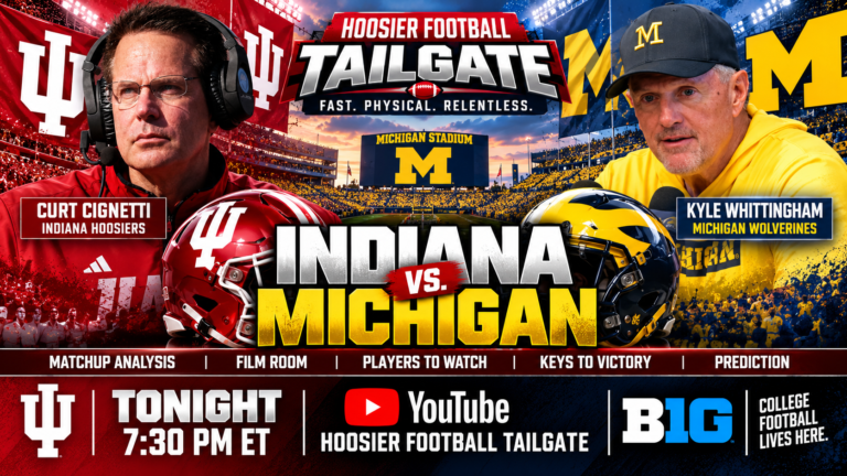 Tonight at 7:30 PM ET: Hoosier Football Tailgate Previews Indiana at Michigan
