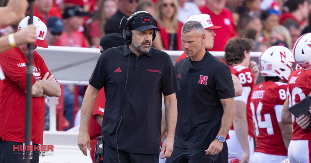 Coach Rhule walking the sideline